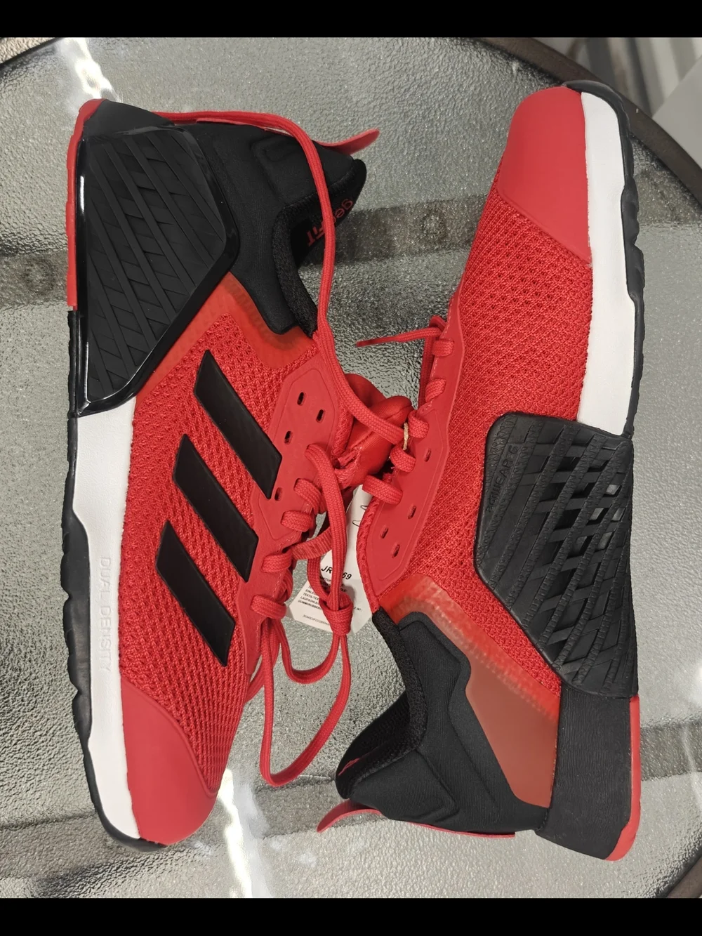 Adidas Dropset 3 Training Shoes Pure Ruby Core Black Men’s Size 10 Gym Sneakers - Picture 2 of 11